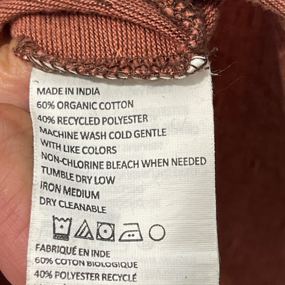 PrAna Ryann Short Sleeve Polo Brown Cloves Organic Cotton Blend Size XL - Picture 3 of 8